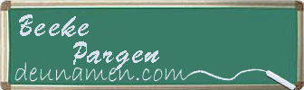 Beeke Pargen Visitenkarte